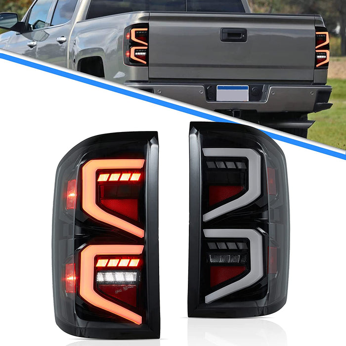 VLAND LED Tail lights For Chevrolet Silverado 1500 2500HD 3500HD 2014-2018 Rear lamps Assembly
