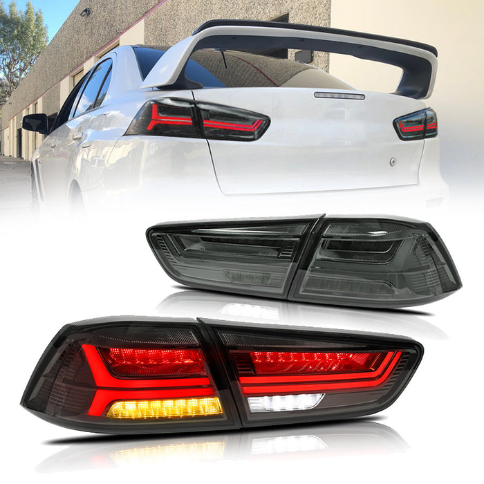 Luces traseras LED VLAND para Mitsubishi Lancer EVO X & GT & Evolution 2008-2017, luces traseras del mercado de accesorios