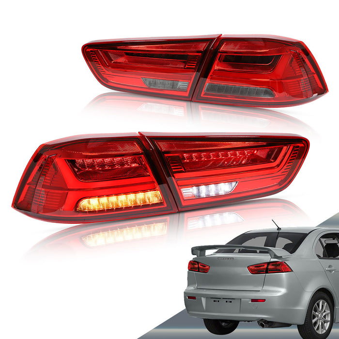 VLAND LED Tail Lights For 2008-2017 Mitsubishi Lancer Rear Lamps Assembly