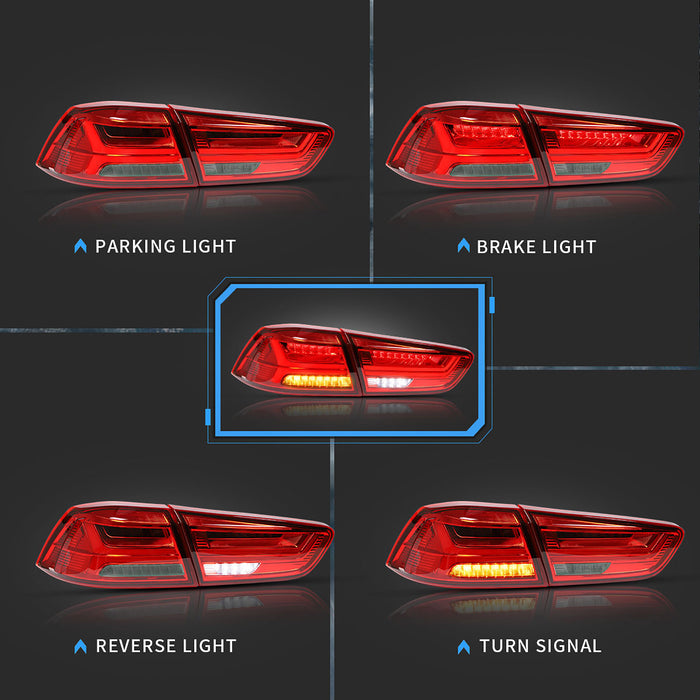 Luces traseras LED VLAND para montaje de lámparas traseras Mitsubishi Lancer 2008-2017