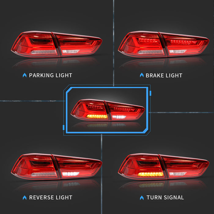 VLAND LED Rear Lamps For 2008-2017 Mitsubishi Lancer Tail Lights Assembly
