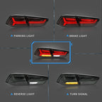VLAND LED Taillights For 2008-2017 Mitsubishi Lancer Rear Lights Assembly