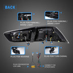 VLAND LED Taillights For 2008-2017 Mitsubishi Lancer Rear Lights Assembly