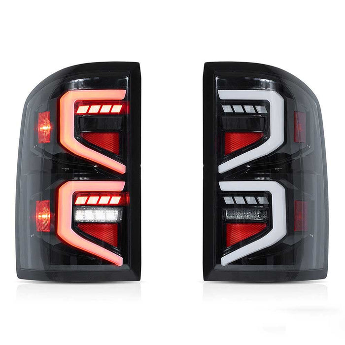 VLAND LED Tail lights For 2007-2013 Chevrolet Silverado 1500 2500HD 3500HD Rear lamps Assembly Pairs