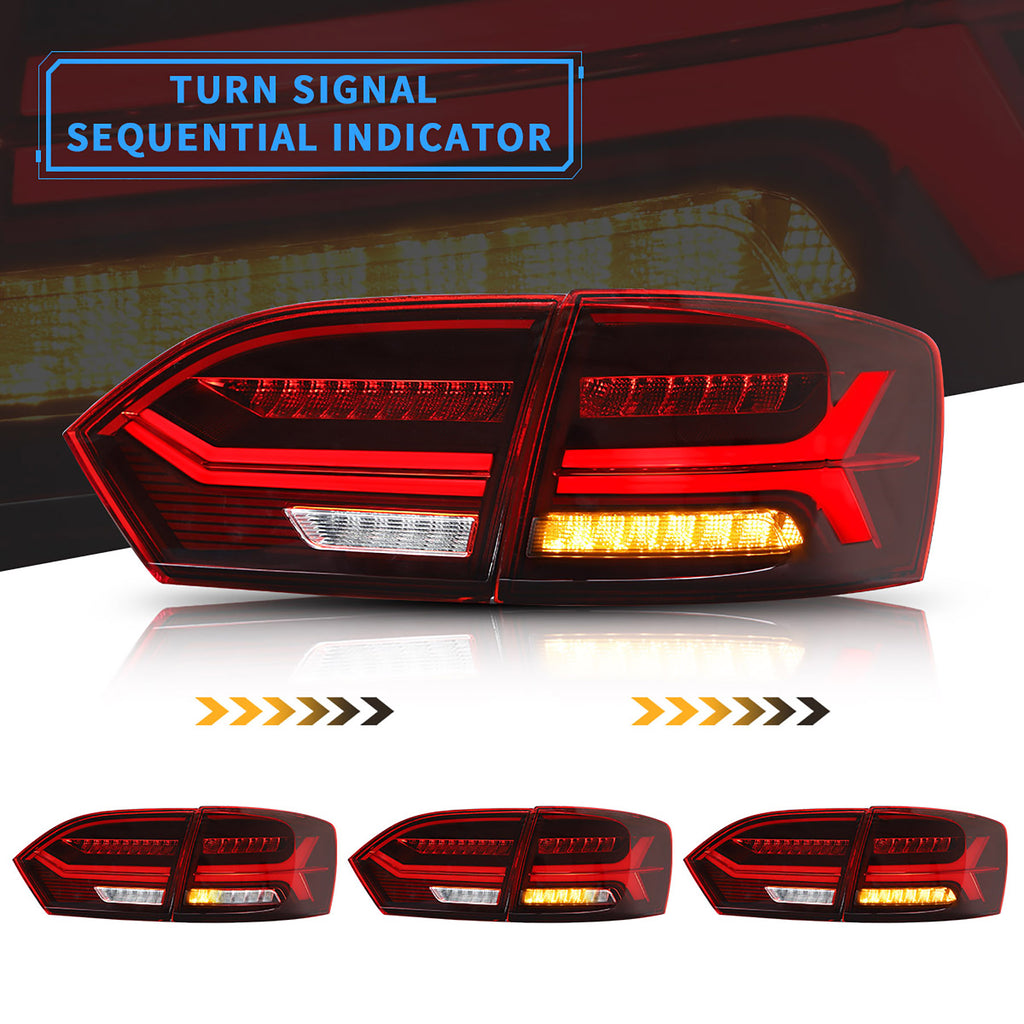 <<<<<t47>28>27>18>0>LAND  LED  TaillighTs  For  Jetta  mk6 2011-2014 NoT FiT GLI