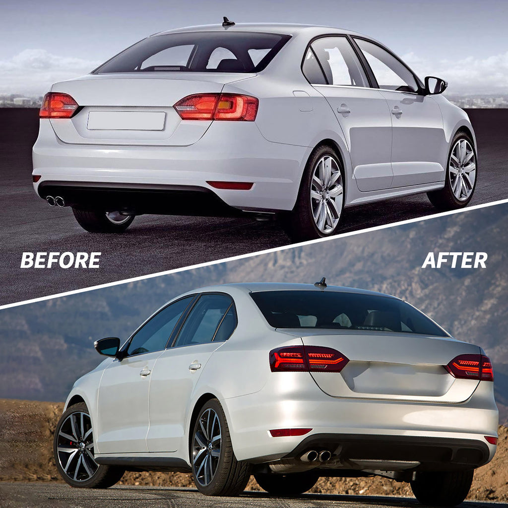 <<<<<t47>28>27>18>0>LAND  LED  TaillighTs  For  Jetta  mk6 2011-2014 NoT FiT GLI