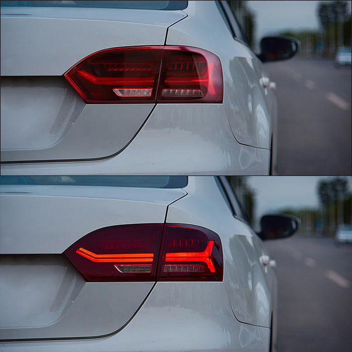 VLAND LED Taillights For Volkswagen Jetta mk6 2011-2014 aftermarket Rear lights Not For GLI Models