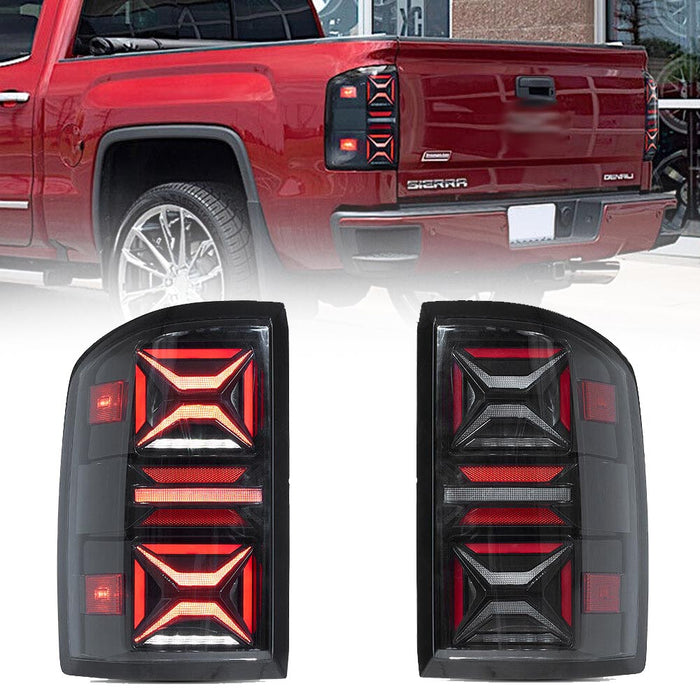 VLAND LED Rear lights For 2014-2018 GMC Sierra 1500 2500HD 3500HD Tail lamps Assembly