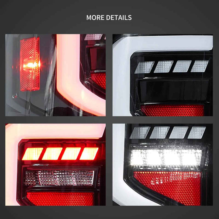 VLAND LED Tail lights For GMC Sierra 1500 2500HD 3500HD 2014-2018 Rear lamps Assembly