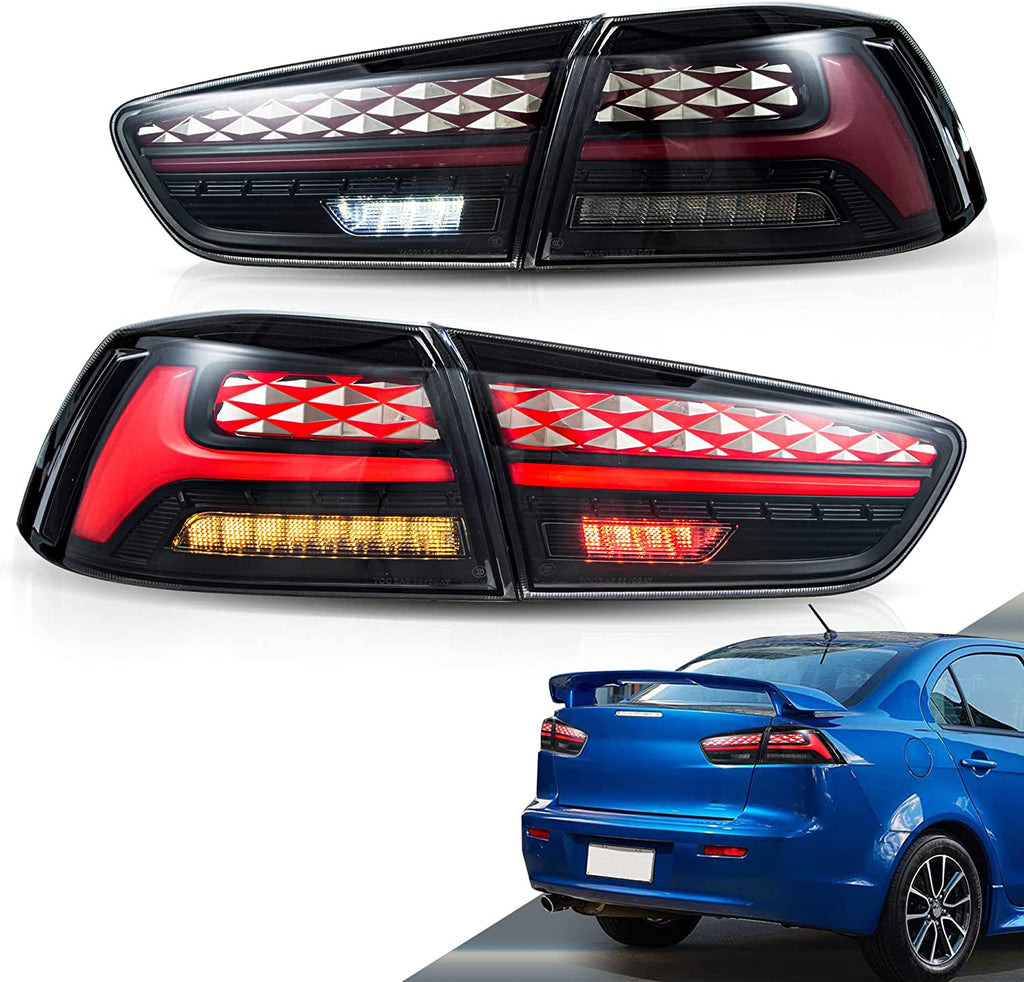<<t19>0>LAND  LED  Tail  lighTs  For 2008-2018 MiTsubishi  Lancer  Sedan/EVO  X