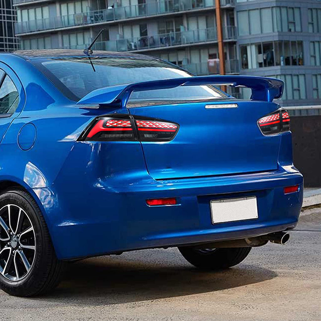 <<t19>0>LAND  LED  Tail  lighTs  For 2008-2018 MiTsubishi  Lancer  Sedan/EVO  X