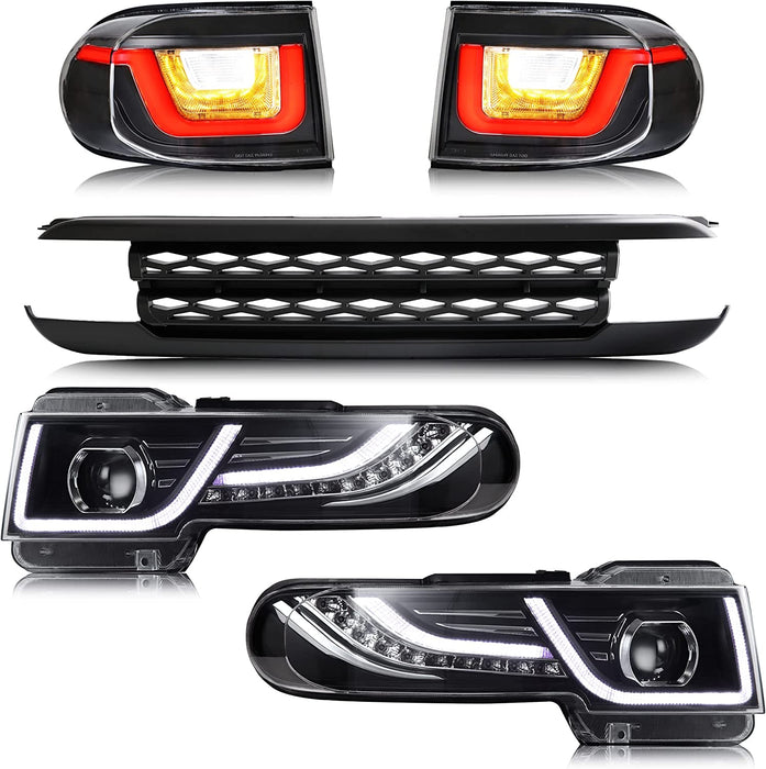 VLAND LED Taillights And Headlights With Grille For Toyota Fj Cruiser 2006-2022