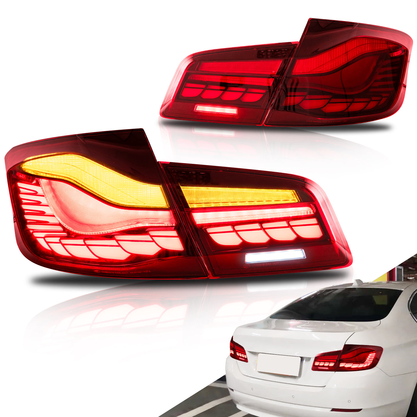 VLAND OLED Tail Lights For 6th Gen BMW 5Series 20102017 F10 F18