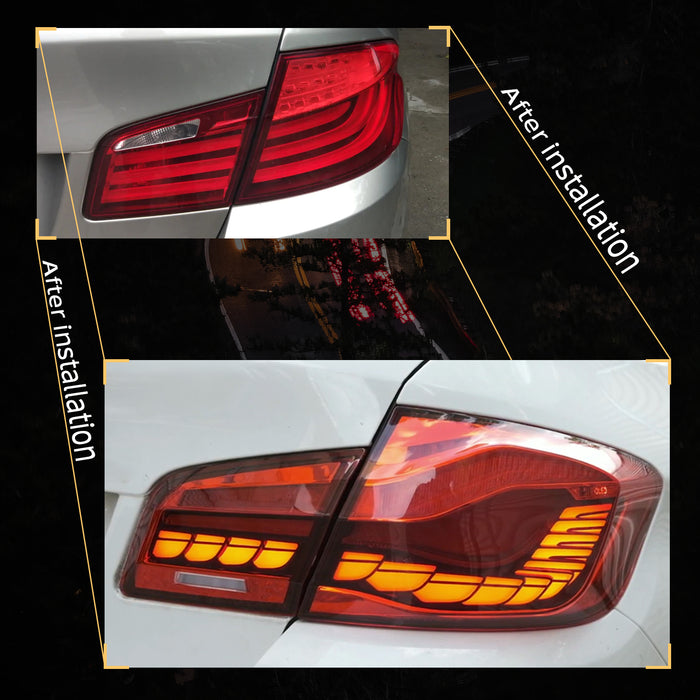 Luces traseras VLAND OLED para 6th Gen BMW 5-Series 2010-2017 F10 F18