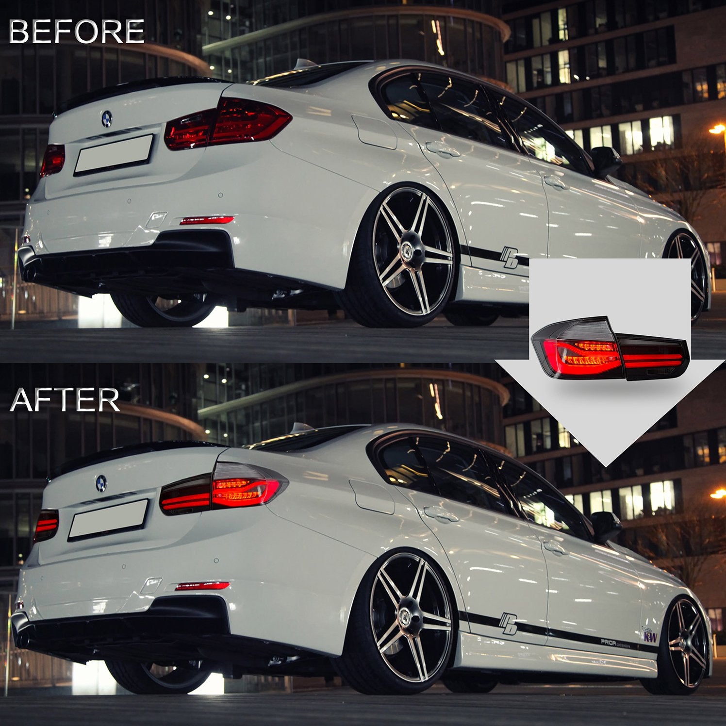 VLAND LEDテールライト 2012-2018 BMW F30 F80 M3 3シリーズ用