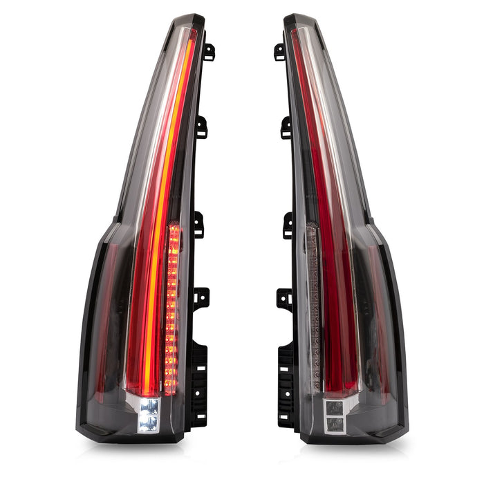 VLAND LED Tail Lights For 2015-2020 Chevrolet Suburban & Tahoe Rear Lamps Assembly [Red Turn Signal]