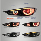 Feux arrière LED VLAND pour Mazda 3 berline 2014-2018 avec clignotant séquentiel