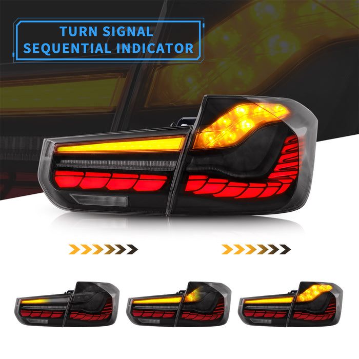 vland oled tail lights for bmw 3 series f30 f80 m3 2012-2018 Sequential rear lamps assembly