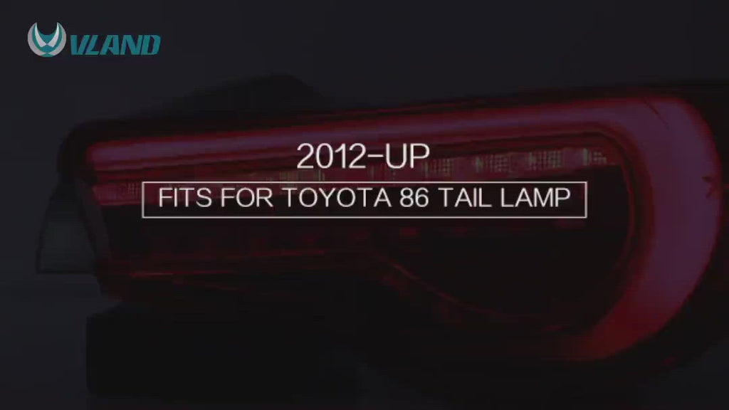 Toyota 86 taillamp video