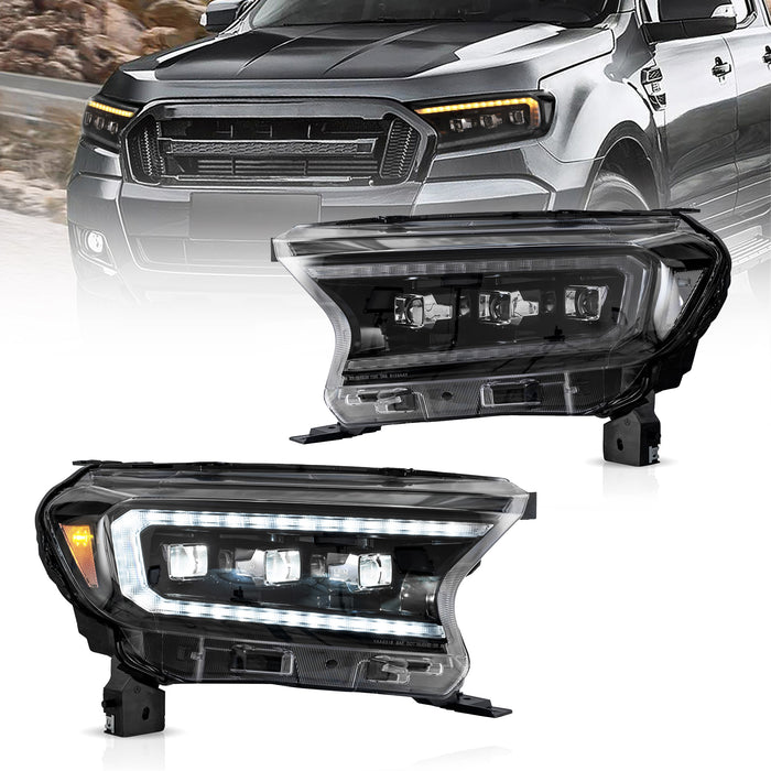 VLAND LED Projector Headlights For 2019-2023 Ford Ranger [North American Edition]