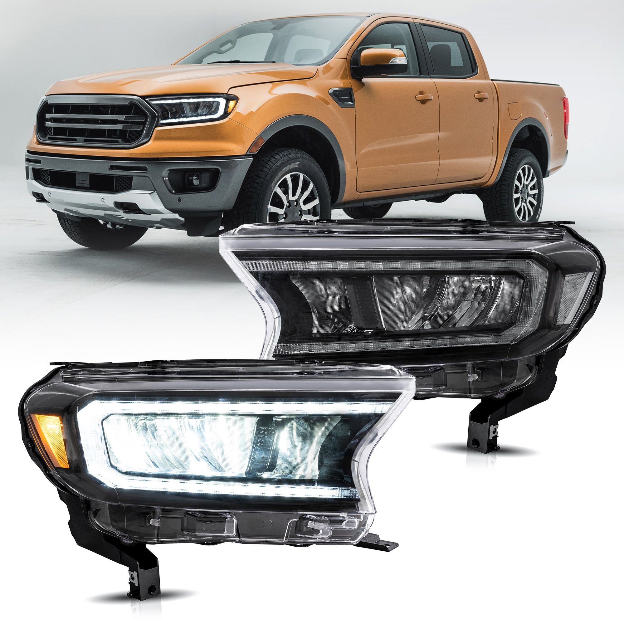 Faros delanteros LED completos VLAND para Ford Ranger 2015-2023 [Edición internacional]