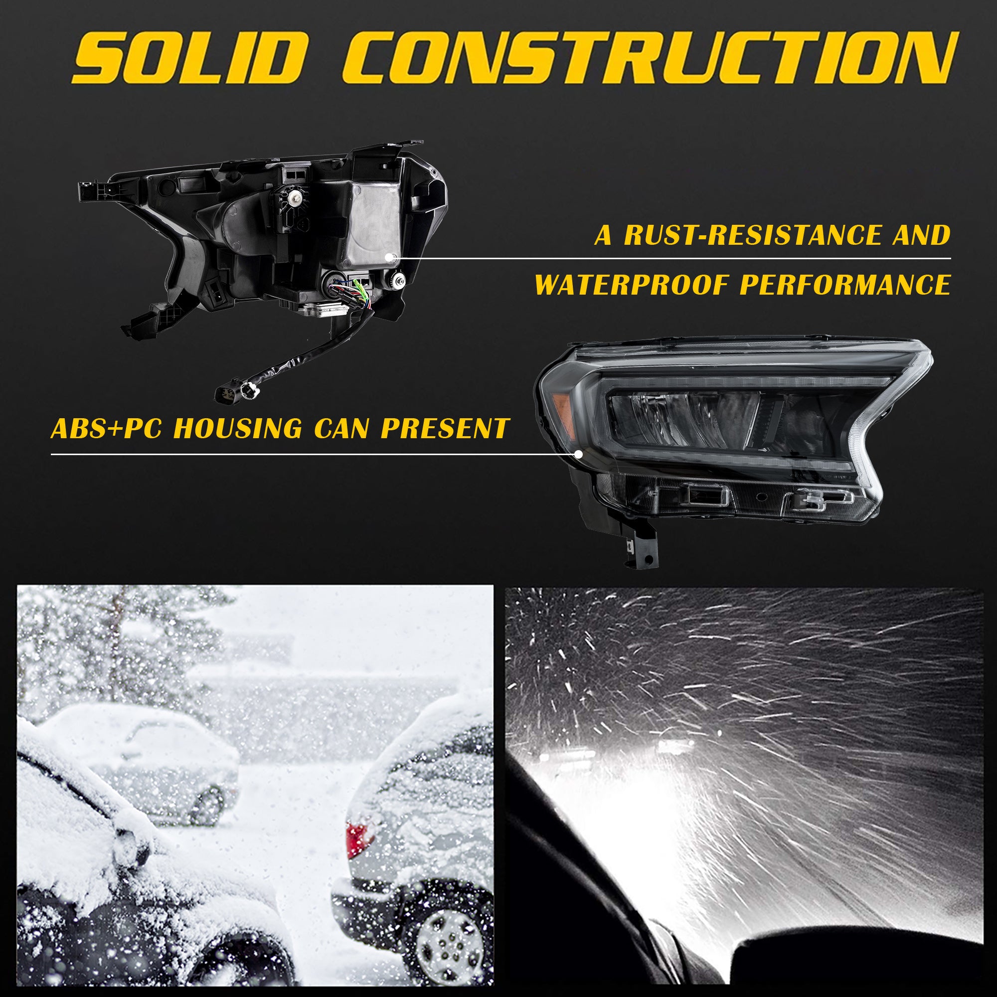 VLAND Full LED Headlights For Ford Ranger 2015-2023 [International Edition]