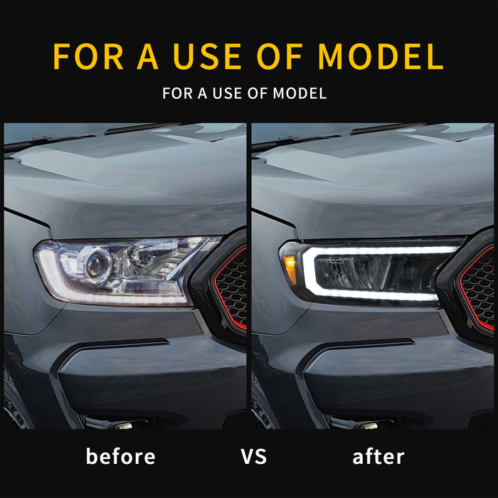 VLAND Full LED Headlights For Ford Ranger 2015-2023 [International Edition]