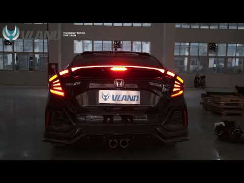 Feux arrière LED VLAND pour Honda Civic Hatchback (FK7) Type R (FK8) 2016-2021