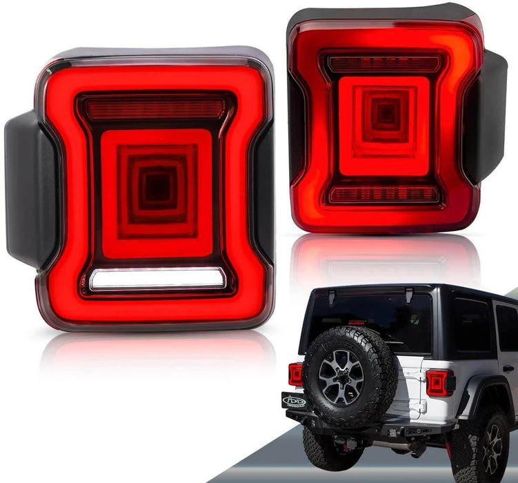 VLAND LED Taillights For Jeep Wrangler JL 2018-2023 Aftermarket rear lamps