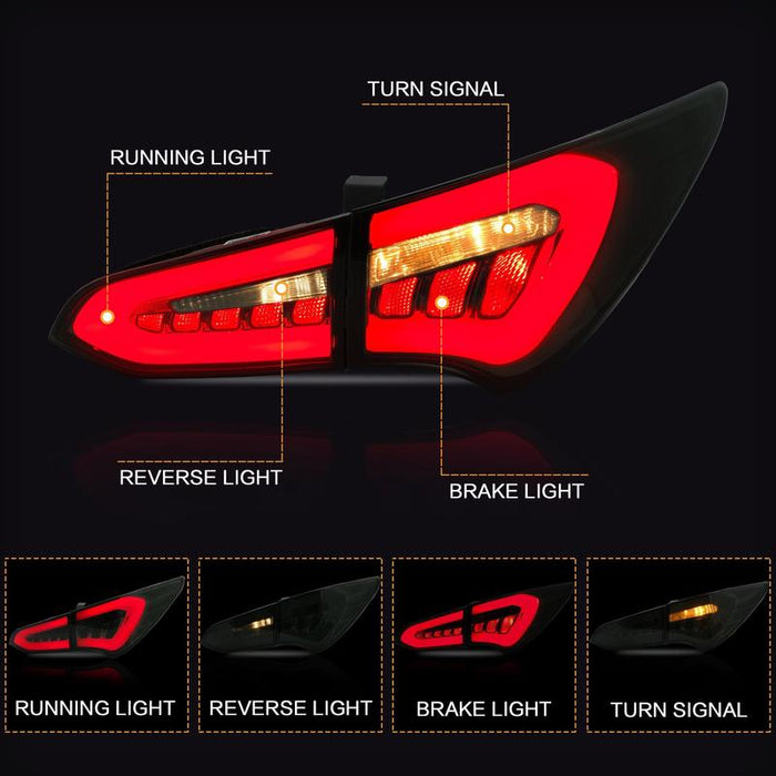VLAND LED Tail Lights For 2013-2018 Hyundai Santa Fe /Sport Aftermarket Rear Lamps