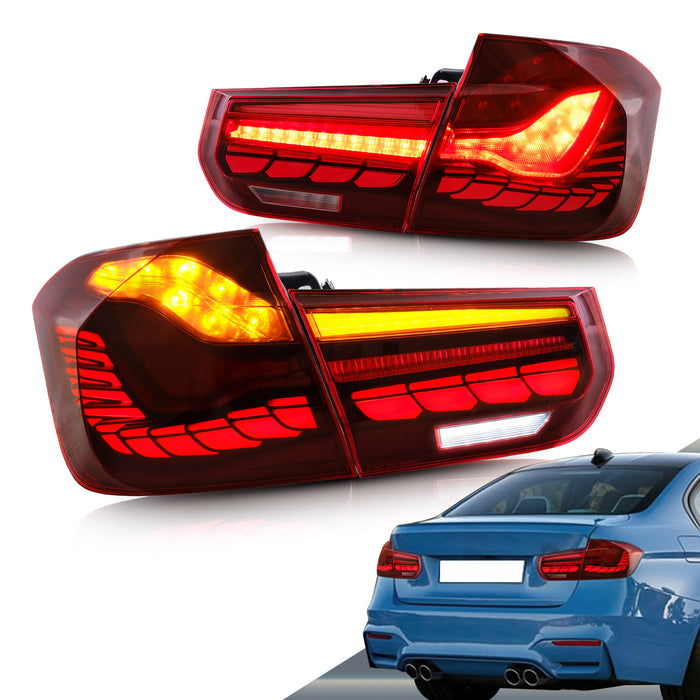 VLAND OLED Tail Lights For Bmw 3 Series F30 F80 M3 2012-2018 Rear lamps assembly