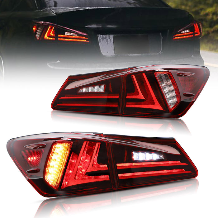 VLAND LED Tail Lights For 2005-2013 Lexus is250 is350/ 2007-2014 isf Rear lights